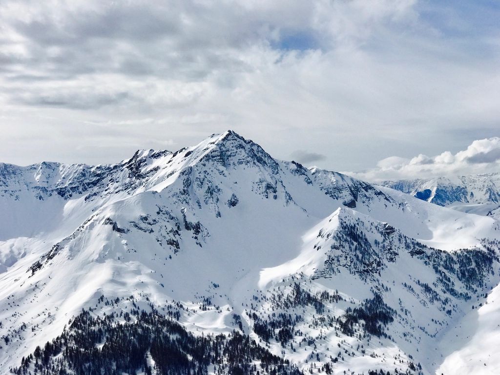 The mountains behind the property